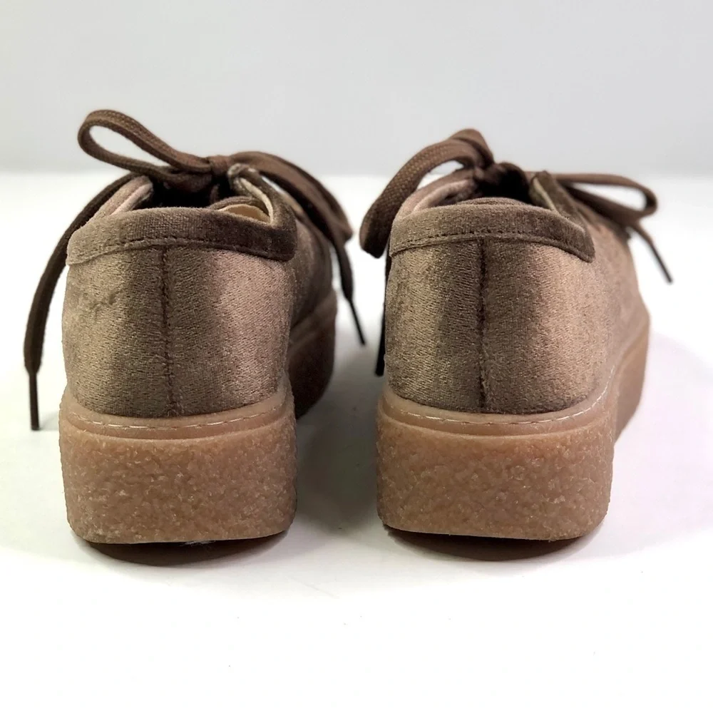 Hush Puppies Brown Platform Lace-Up Shoes
